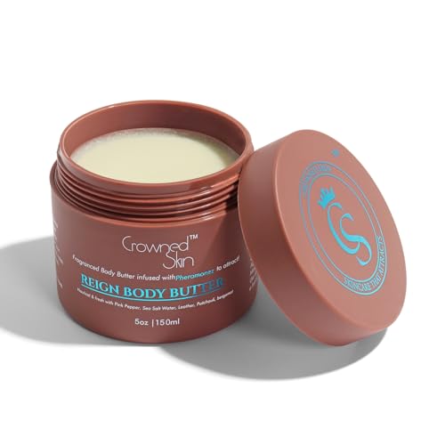 Reign Cologned Body Butter | Fresh & Nautical Scent | Blended with Pink Pepper & Bergamot | Infused with Organic Shea & Mango Butters | Moisturizing Formula with All-Day Fragrance | 5oz