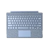 mobee Type Cover for Microsoft Surface Pro 7+ / Pro 7 / Pro 6 / Pro 5 / Pro 4 / Pro 3, 12.3 inch, Ultra-Slim Bluetooth Keyboard with Multi-Touchpad, 7-Color Backlight (Ice Blue)