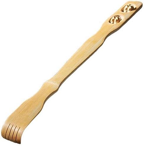 Rascador de espalda de bambú para cuerpo de madera, masajeador manual de mango largo para cuello y hombro trasero