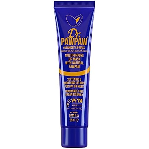 Dr. PAWPAW Overnight Lip Mask - Multi-Purpose Balm, PawPaw Lip Balm, Lip Balm, Lip Mask, Night Mask, Overnight Mask, Smooth Skin, Cracked Lips, Vegan Beauty, Ethical Beauty, 25ml Cover