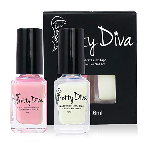 DRMODE Liquid Latex for Nails - 2PCS Peel Off Latex Tape Nail Polish Barrier Cuticle Guard Skin Protector Palisade for Messy Nail Art
