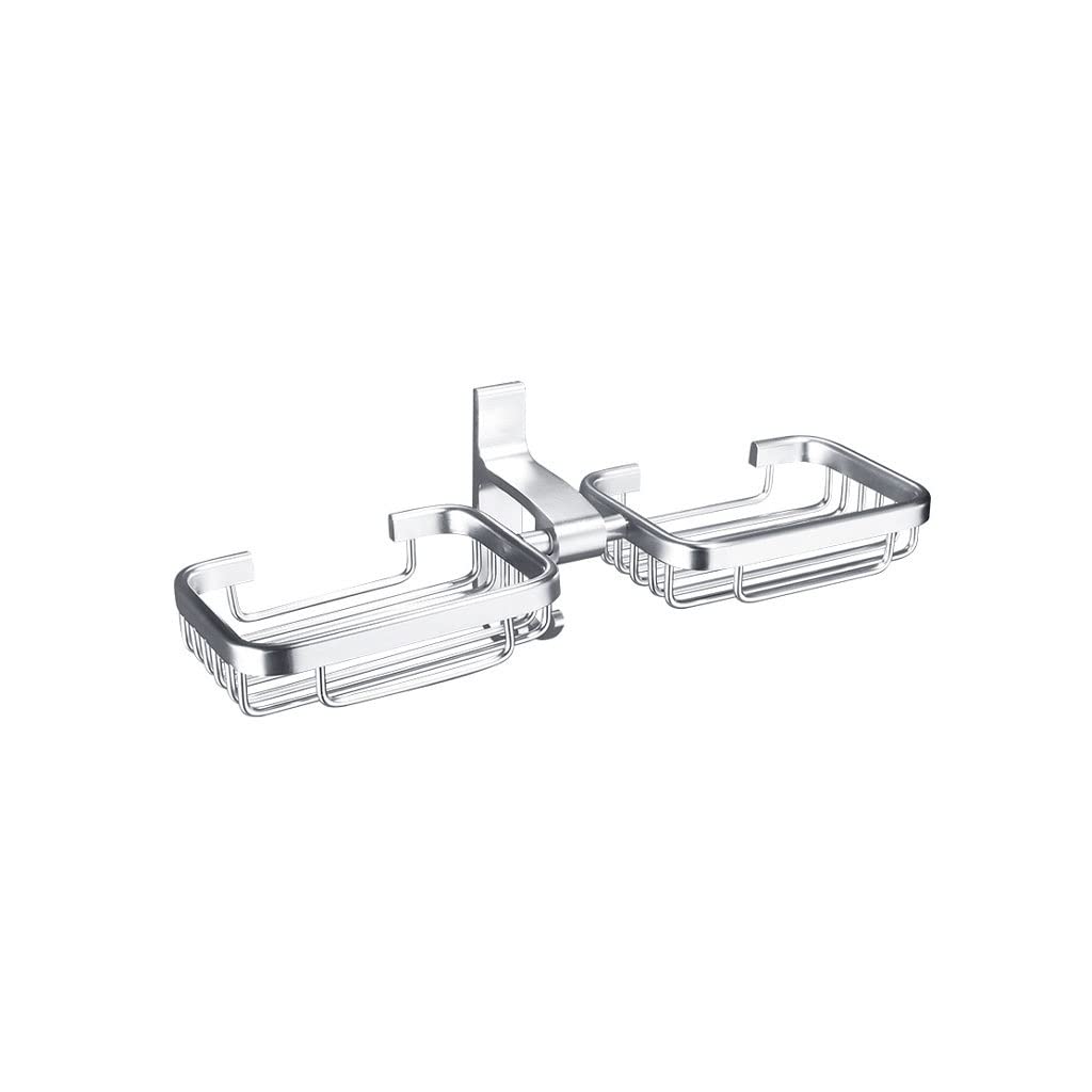 Estante de aluminio para baño sin taladro: despídete de los agujeros con esta jabonera de pared