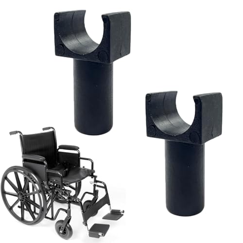 Guía de riel de asiento para silla de ruedas para tubos de 7/8 pulgadas, pieza de repuesto común para sillas de transporte, 2 piezas (A)