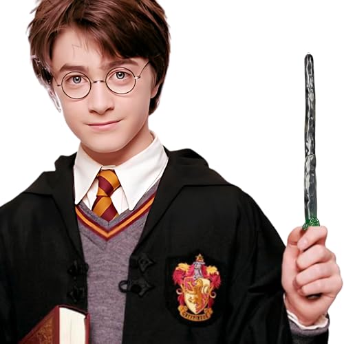 Image of WANNA PARTY WP Vinyl Harry Potter Tricks Wand, Harry Potter Costume Wand for Kids, 1 Pcs, Dark Green