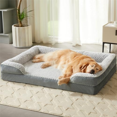 LEXTRO Orthopedic Dog Beds for Large Dogs,Waterproof Dog Bed, Egg...