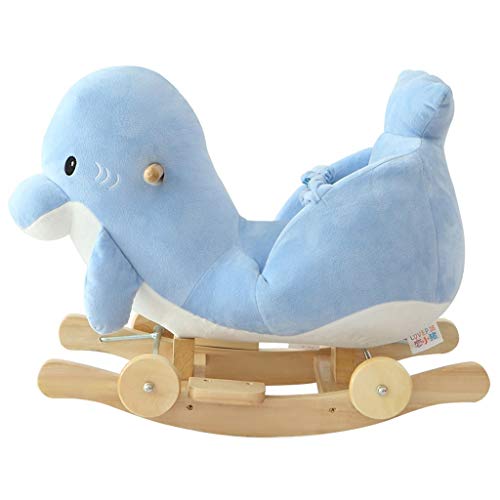 Schaukelpferd Infant Trojaner Dolphin Trojaner Musik Geschenk Möbel Profi Schaukelspielzeug HUYP – Bild 4