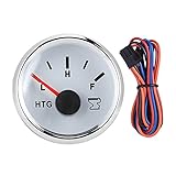 Nutriess Water Tank Level Gauge 52mm 2in Marine Boat RV Sewage Holding HTG Meter 0 190 ohms 9 32V Silver Frame Black Dial for Accurate Measurement (White Dial Silver Bezel) Nutriess Water Tank Level Gauge 52mm 2in Marine Boat RV Sewage Holding HTG Meter 0 190 ohms 9 32V Silver Frame Black Dial for Accurate Measurement (White Dial Silver Bezel)