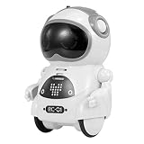 El robot de bolsillo de modo de repetición puede grabar su voz y repetirlo con un efecto de sonido robótico.