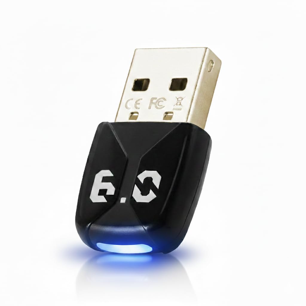 Adaptateur Bluetooth USB 6.0 pour PC, Dongle Bluetooth Windows 11/10/8.1