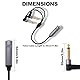 YARCHONN 6,35mm 1/4 Splitter Audio Y Kabel 1/4 Zoll TRS Stereo Buchse auf Dual Mono TS Stecker Rechtwinkel Audio Konverter Adapterkabel für Instrument Verstärker Mixer Instrumente-30cm/11.8in