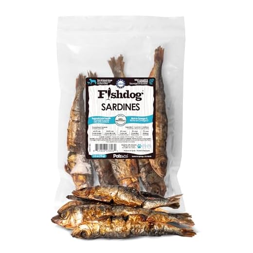 Palz&Co Fishdog Sardines Dog Treats, 2.46 oz - Air-Dried Wild-Caught Sardines, Single Ingredient Omega-3 Rich Dog Treats, Grain Free