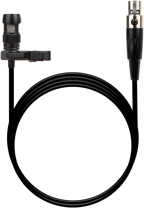 YXG Lavalier Microphone Lapel Microphone, Heart Shaped Directional Condenser mic Compatible with Shure Wireless Bodypack Transmitter, with 1.45m Cable Mini XLR 4 Pin TA4F Plug