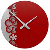 Tipologia: orologio da parete CalleaDesign - Orologio da parete Merletto grande – rubino