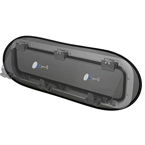 Waterline Design MOSKITONETZ Fliegengitter Insektenschutz für Boote – Innenmontage mit Magnet. Insektenfreie Umgebung. Für alle Großen SCHIFFSFENSTER geeignet #1435.