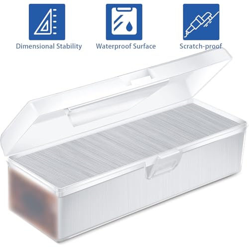 Vicenpal Trading Card Storage Box Clear Plastic Card Box Set Fit 600-1000 Plus Portable Baseball Football Playing Sport Collector for Collectible Gaming Compatible with Mtg Trading(4 Pieces) - Thumbnail 3