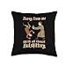 Away from Me with All Thoust Bullshittery Funny Medieval Throw Pillow