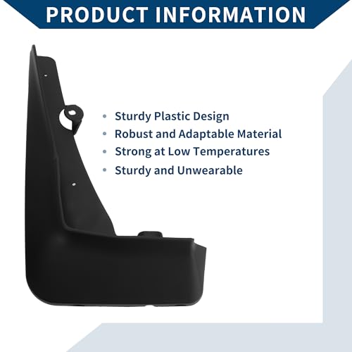 Image of Mud Flaps Splash Guards W /Mount Accessories for BMW X6 G06 m Sport 2020 2021 Front and Rear Mud Guards 1 Set