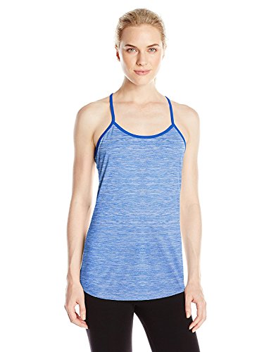 Débardeur sport femme XL ample bleu anti transpirant
