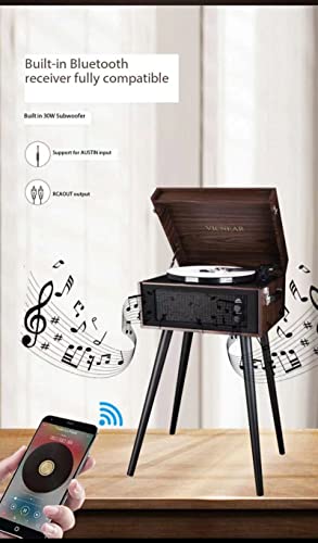 AZBUY Tourne-Disque Vinyle Vertical rétro américain Tourne-Disque Bluetooth Tourne-Disque magnétique Cadeau (B) - Les Beatles, Paul McCartney, John Lennon, RIngo Starr, George Harrison AZBUY Tourne-Disque Vinyle Vertical rétro américain Tourne-Disque Bluetooth Tourne-Disque magnétique Cadeau (B) – Image 3