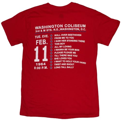 T-shirt de coton The Beatles Washington 64 aux finitions haut de gamme