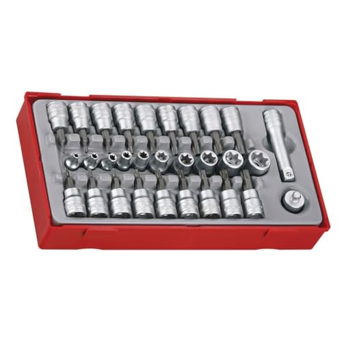 Image of Teng 30pc 3/8in Torx & Socket Bit Set TX TPX TX-E TTTX30 - Tool Control System