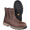 Caterpillar Men's Pelton St S1 P HRO SRA Ankle Boots, Dark Beige, 8 UK #4