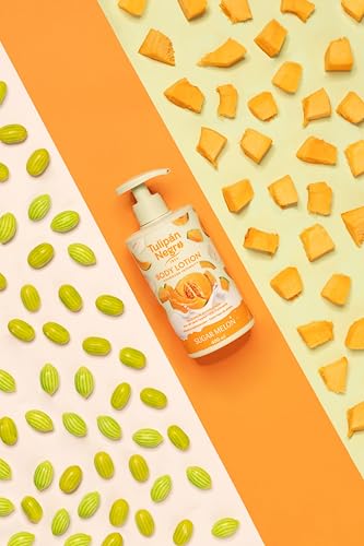Tulip Black Body Lotion with Sugar Melon Dispenser, Maximum Moisture Supply, 400 ml, Intensely Scented and for All Skin Types - Image 2