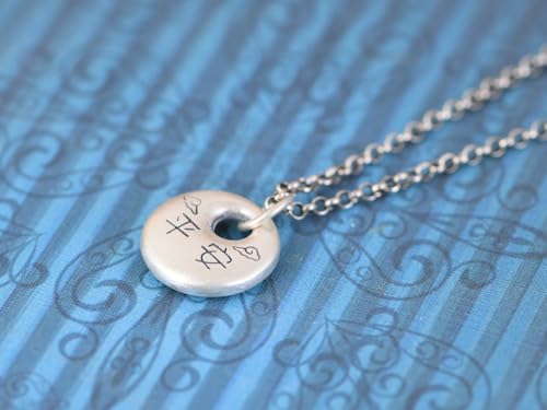 Collier pendent pour femmes cadeau idéal pendentif bouton rond rare