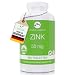 Produktbild Zink Tabletten Hochdosiert - 50mg Zinkgluconat pro Tablette - 365 Vegane Zinktabletten als 2-Jahresvorrat - Nahrungsergänzungsmittel von Alparella Elements
