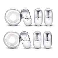 Sterling Silber Spacer Stopper Charms für Pandora Charm Armband 8 STÜCKE