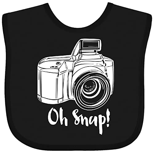 inktastic Camera Oh Snap Baby Bib