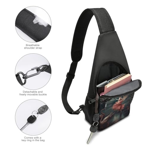 Bolso bandolera cruzado casual para viaje y senderismo unisex miniatura 4