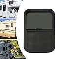 Vertical RV Window Camper Window RV Door Window Replacement, 1-1/2" Wall Thickness (24" x 15")