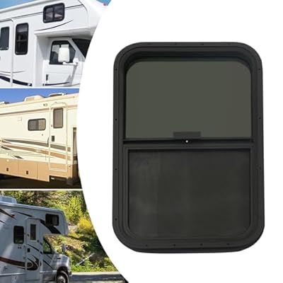 Vertical RV Window Camper Window RV Door Window Replacement, 1-1/2" Wall Thickness (24" x 15")