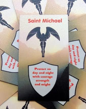 Miniatura 7 de Westmon Works St Michael Holy Card - Paquete a granel para aula o congregación de iglesia masiva con oración Protect Us al Arcángel Saint, juego de