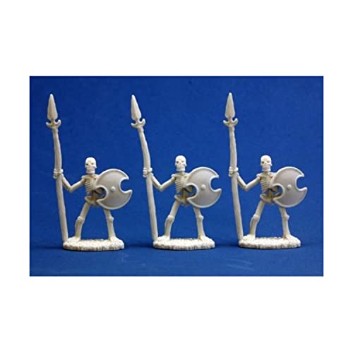 Figurines Skeletal Spearmen Bones de Reaper Miniatures pour jeux de rôles