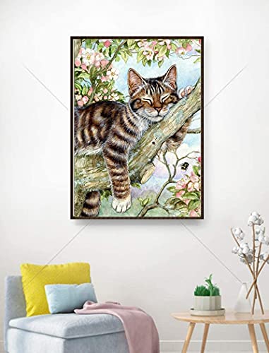 Mapoor Diamond Painting Cat- Full Drill Diamond Art,5d Diamond Painting Kits, Round Rhinestone - Image 2
