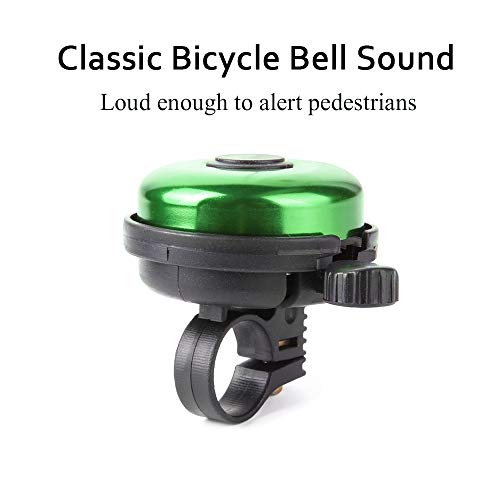 Rekata Aluminum Bike Bell, Loud Sound Bicycle Bell For Adults Kids Girls Boys(Green) #TOP1