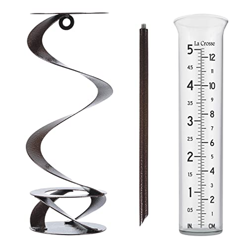 La Crosse 704-56357-INT Helix Spiral Metal Rain Gauge - Thumbnail 3