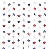 XIANMU 8 Strands Star Streamers Paper Garland Patriotic Decorations Red White Blue Hanging Stars Banner for 4th of July Memorial Day Independence Day Veterans Day Party Decor