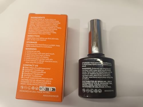 Image of modelones Builder Nail Gel, No Top Coat Needed Builder for Nails Light Pink, C-Curve Sculpting, Glossy Jelly Finish No-Wipe, 9-in-One Color Gel Polish for Quick Diy Salon LED Lamp Cured