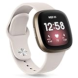✅【Material de Primera Calidad】Reemplazo de correas original para Fitbit Versa 3 y Versa 4, Sense Watch está hecho de elastómero duradero y flexible. Ligero y resistente al sudor. El material premium puede evitar la irritación de la piel. Suave y cómodo de llevar.