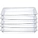 Set of 6 - Plastic Serving Trays, Disposable Trays For Party's Weddings Holiday FS
