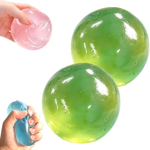 Coconut Oil Squeeze Toys, 2 Pack Malt Sugar Balls Filled