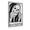 Beastzhengvintagestaypositiveskullsignmetaltinsignwalldecorfunnyretrosignforhomelivingroombedroomhalloweendecorgifts8x12inch  Urban Country Home Decor Beastzheng vintage stay positive skull sign metal tin sign wall decor funny retro sign for home living room bedroom halloween decor gifts 8×12 inch  urban country home decor