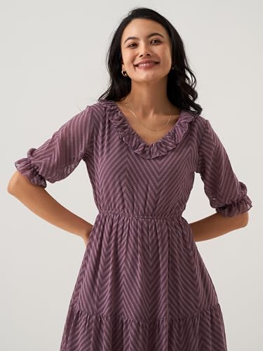 Image of AASK Dress for Women One Piece Kurta Set Tops Knee-Length Fit And Flare Dresses