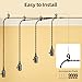 Vintage Plug-in Pendant Light Kit with 1-to-4 Hanging E26/E27 Sockets, Industrial Hanging Light with Individual Rotary Switches, Easy DIY Lighting for Living Room, Patio and Plant Corners, Black
