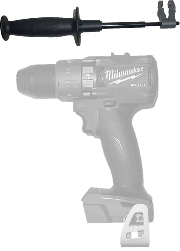 Milwaukee M18 Fuel Drill Side Handle for Gen 3 and 4 Part Number 42-62-1002 fits 2803-20, 2804-20, 2805-20, 2806-20, 2903-20, 2904-20, 2905-20, 2906-20, Black by Milwaukee - Used condition - Image 2