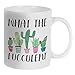 Fatbaby What the Fucculent Cactus Succulent Plant Gardening Gifts for Women, Funny Novelty Coffee Mug Gifts for Plant Lady Lover 11 OZ Tea Cup