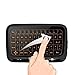 Produktbild Mini Wirelesse Beleuchtete Tastatur und vollem Touchpad Maus Combo, 2.4Ghz wiederaufladbare Handheld Kabellose Fernbedienung (QWERTY) Keyboard für Android Google TV Box, Xbox 360, Raspberry Pi, Mac